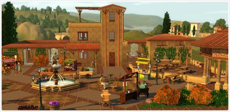 Уличный рынок "На открытом воздухе" в The Sims 3 Store