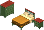Green Bedroom Set