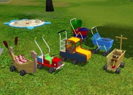 Коляски для Sims 3