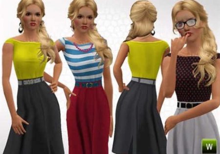 Платье для симок