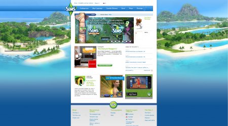 Официальный сайт The Sims 3 сменил дизайн