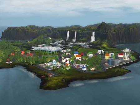 Новый городок для The Sims 3 - Aurora Skies