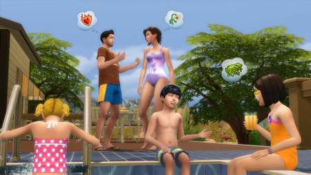 Ещё один новый скриншот бассейна в The Sims 4