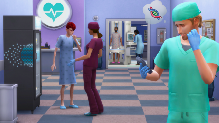 Новый скриншот дополнения The Sims 4 На работу