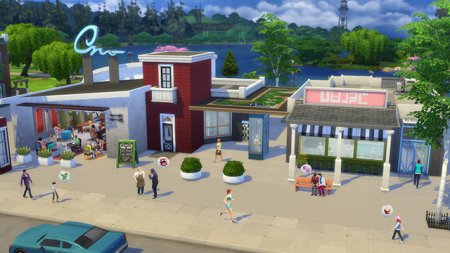 Центр Галереи: торговые участки в дополнении "The Sims 4 На работу!"