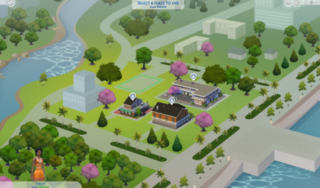 Новый патч для The Sims 4 сделает карты городков цветными