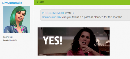 В марте не будет релиза нового контента для The Sims 4