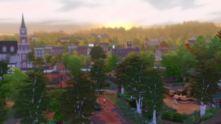 The Sims 4 Кошки и собаки: изображения районов в городке Бриндлтон-Бэй