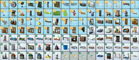Предметы для режима строительства в дополнении "The Sims 4 Времена года"