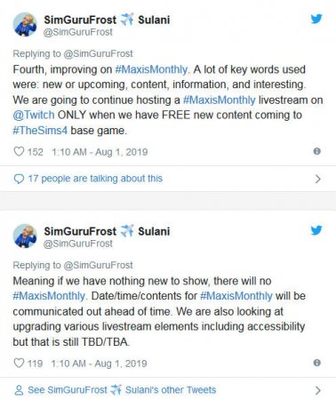 Стрим Maxis Monthly не состоится в августе