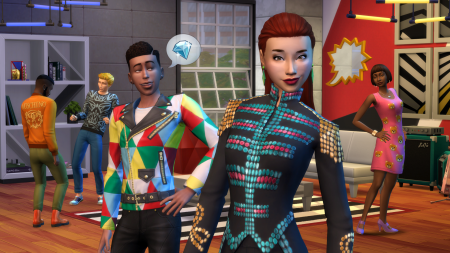 Официальные рендеры, скриншоты, бокс-арт каталога "The Sims 4 Moschino"