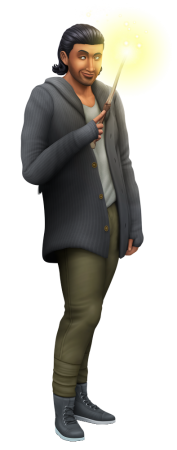 Официальные рендеры, бокс-арт, иконка игрового набора "The Sims 4 Мир магии"