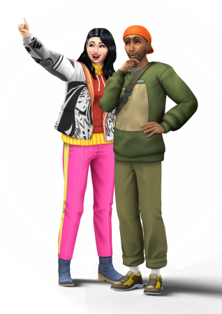 Официальные рендеры, бокс-арт, иконка дополнения "The Sims 4 Снежные просторы"