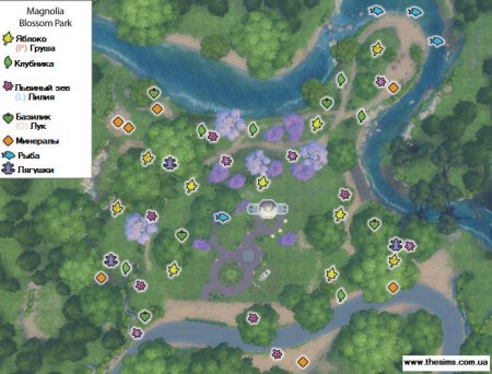 Карты городков The Sims 4