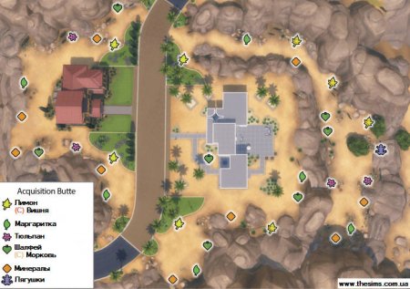 Карты городков The Sims 4