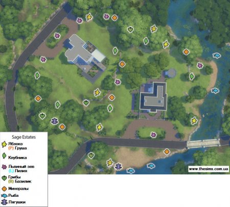 Карты городков The Sims 4