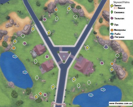 Карты городков The Sims 4
