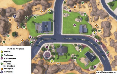 Карты городков The Sims 4