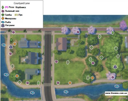 Карты городков The Sims 4