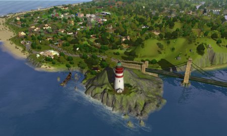 Городок "Twin Towns" для The Sims 3