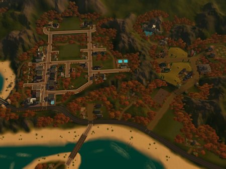 Городок "Evansdale County" для The Sims 3