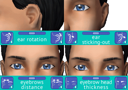 20 лицевых слайдеров для Симс 2