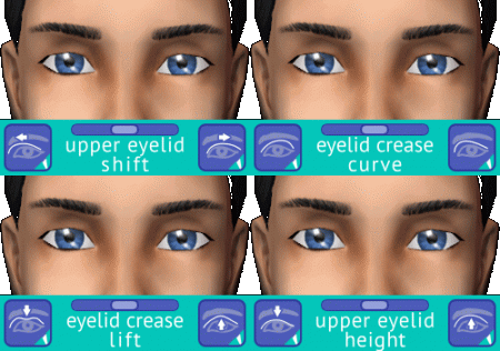 24 лицевых слайдера для Симс 2