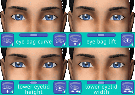 24 лицевых слайдера для Симс 2